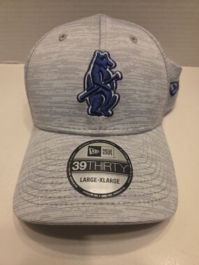 Men's Chicago Cubs New Era Gray 2025 MLB Clubhouse 39THIRTY Flex Hat